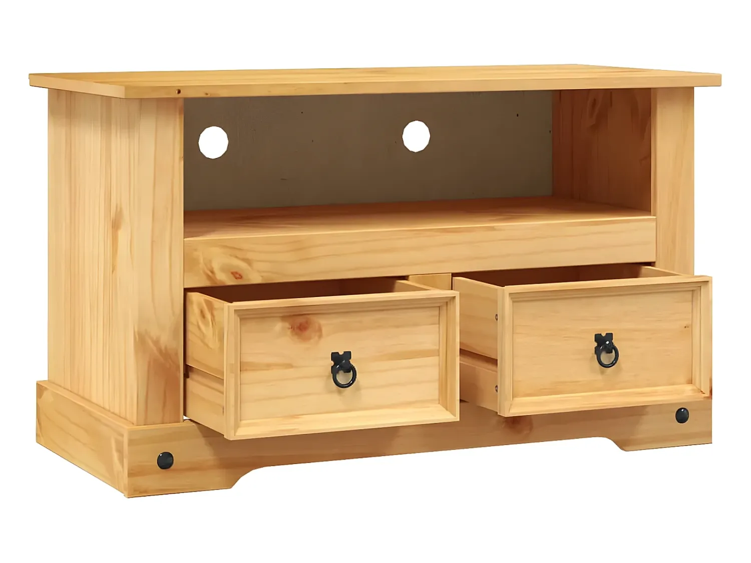 Sale Móvel de TV Corona Range em pinho mexicano 91x43x56 cm PT971454 Castanho