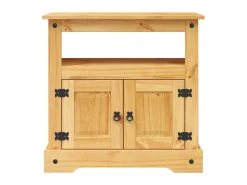 Móvel De Tv| Móvel de TV Corona Range em pinho mexicano 80x43x78 cm PT950230 Castanho