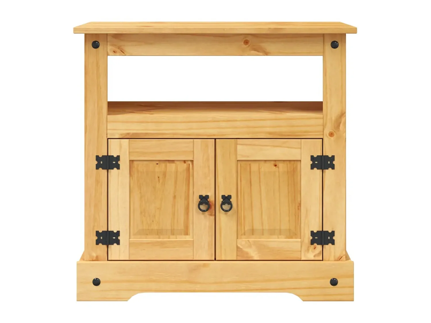 Móvel De Tv| Móvel de TV Corona Range em pinho mexicano 80x43x78 cm PT950230 Castanho