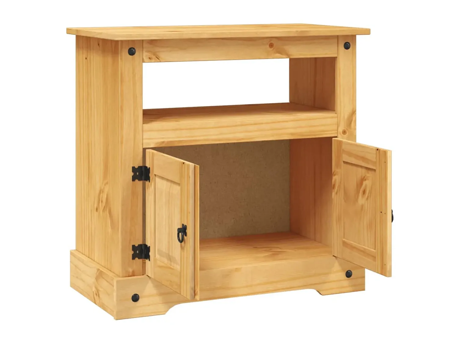 Móvel De Tv| Móvel de TV Corona Range em pinho mexicano 80x43x78 cm PT950230 Castanho