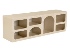Vente-unique Móvel de TV de design com 7 nichos - Efeito mármore - LUELA^ Móvel De Tv