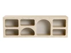 Vente-unique Móvel de TV de design com 7 nichos - Efeito mármore - LUELA^ Móvel De Tv
