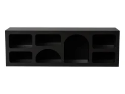 Móvel De Tv*Vente-unique Móvel de TV de design com 7 prateleiras - Cor: - LUELA Preto