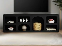 Móvel De Tv*Vente-unique Móvel de TV de design com 7 prateleiras - Cor: - LUELA Preto
