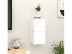 Best Móvel de TV de parede 2 pcs 30,5x30x30 cm PT132117 Branco
