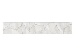 Móvel De Tv*Vente-unique Móvel de TV de parede com 3 portas - Efeito mármore - VIKILA Branco