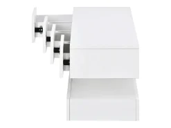 Móvel De Tv|Hauss Spole Móvel de TV de parede em MDF com iluminação LED e 4 gavetas - Acabamento em brilhante Branco