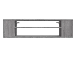 Helloshop26 Móvel de TV de parede Sonoma 100 x 30 x 26,5 cm madeira industrializada cinza 02_0024289^ Móvel De Tv