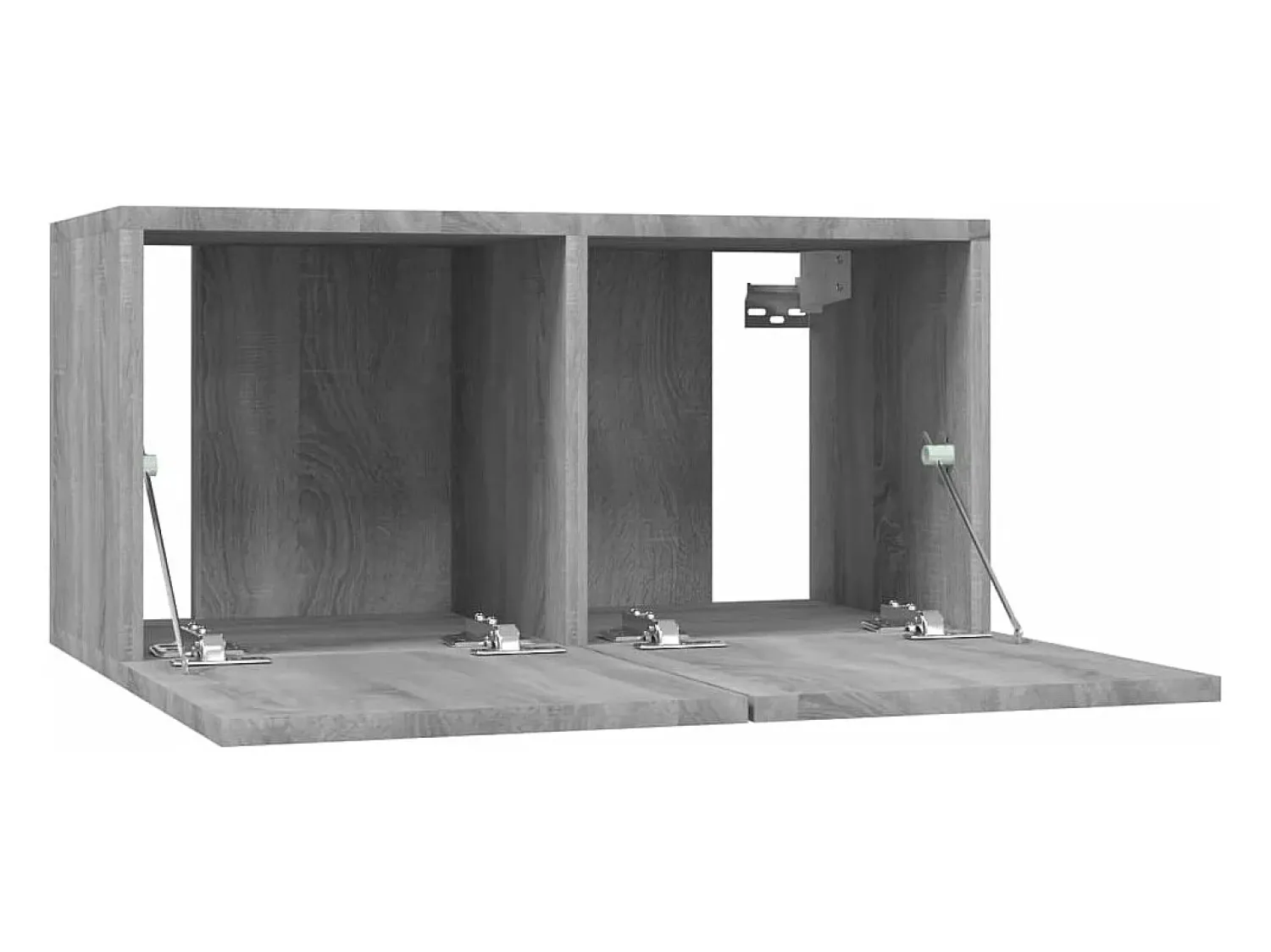 Móvel De Tv|Helloshop26 Móvel de TV de parede Sonoma 60 x 30 x 30 cm madeira industrializada cinza 02_0024290 Castanho