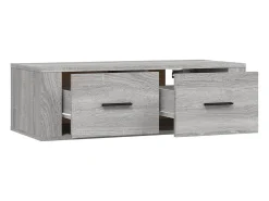 Clearance Helloshop26 Móvel de TV de parede Sonoma 80 x 36 x 25 cm madeira industrializada cinza 02_0024291 Castanho