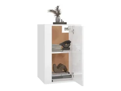 Móvel De Tv| Móvel de TV de parede 40x34,5x60 cm brilhante PT703879 Branco