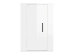 Móvel De Tv| Móvel de TV de parede 40x34,5x60 cm brilhante PT703879 Branco