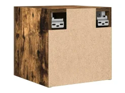 vidaxl Móvel de TV de parede 30,5x30x30 cm cor carvalho fumado^ Móvel De Tv