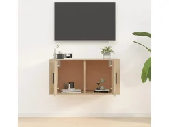Móvel de TV de parede 80x34,5x40 cm sonoma PT887459 Castanho