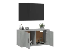 Móvel De Tv* Móvel de TV de parede 80x34,5x40 cm sonoma PT302310 Cinzento