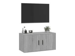 Móvel De Tv* Móvel de TV de parede 80x34,5x40 cm sonoma PT302310 Cinzento