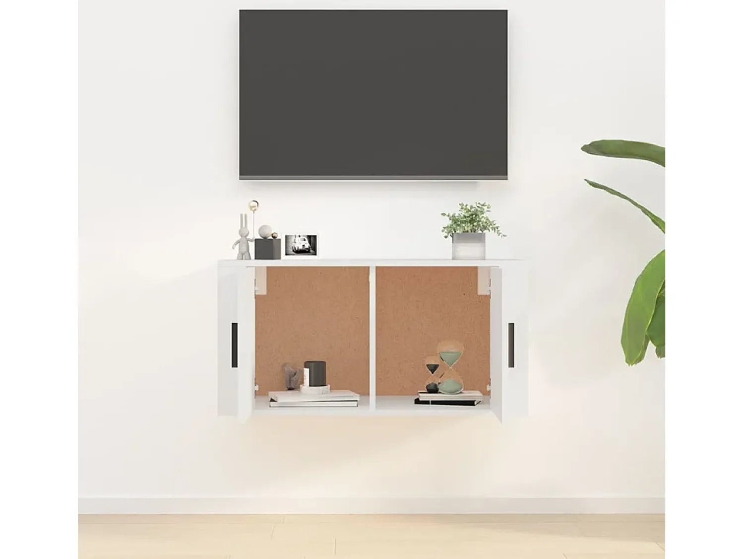 Móvel de TV de parede 80x34,5x40 cm PT678096^ Móvel De Tv
