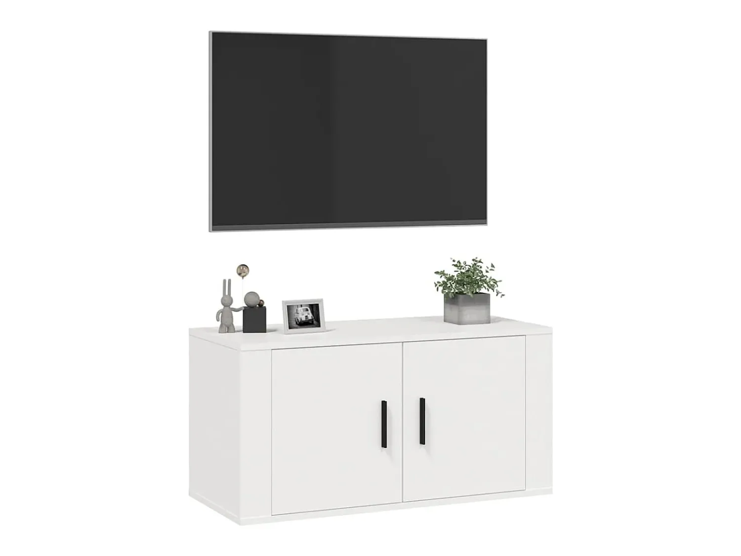 Móvel de TV de parede 80x34,5x40 cm PT678096^ Móvel De Tv