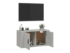 vidaxl Móvel de TV de parede 80x34,5x40 cm cimento Cinzento