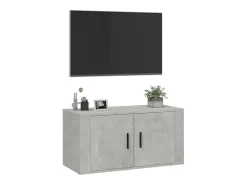 vidaxl Móvel de TV de parede 80x34,5x40 cm cimento Cinzento