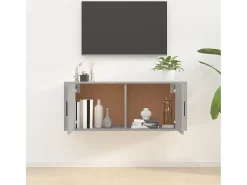 Móvel De Tv* Móvel de TV de parede 100x34,5x40 cm cimento PT246288 Cinzento