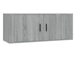 Discount vidaxl Móvel de TV de parede 100x34,5x40 cm sonoma Cinzento