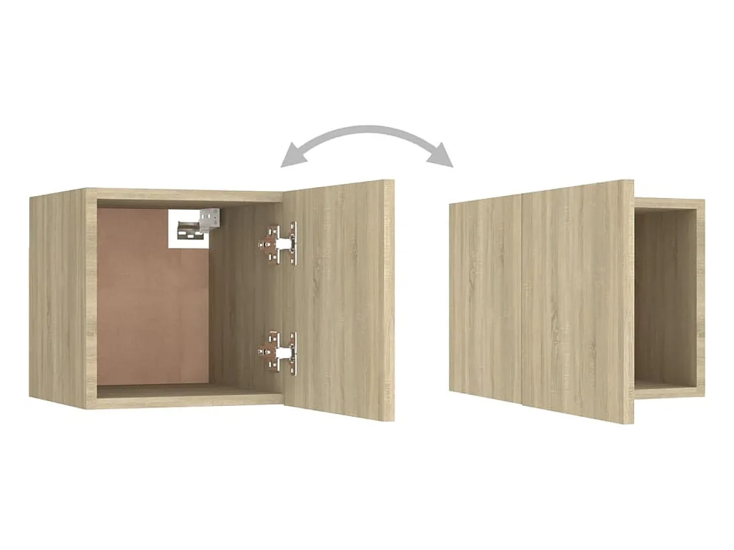 Móvel De Tv|vidaxl Móvel de TV de parede 30,5x30x30 cm carvalho sonoma Castanho
