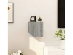 Móvel De Tv| Móvel de TV de parede 30,5x30x30 cm sonoma PT505108 Cinzento