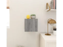 Móvel De Tv| Móvel de TV de parede 30,5x30x30 cm sonoma PT505108 Cinzento