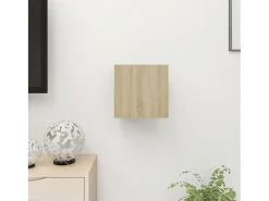 Móvel De Tv| Móvel de TV de parede 30,5x30x30 cm carvalho sonoma PT168874 Castanho