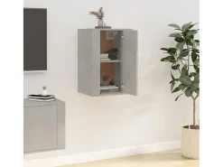 Móvel De Tv| Móvel de TV de parede 40x34,5x60 cm -cimento PT558953 Cinzento