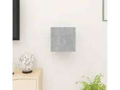 Móvel De Tv| Móvel de TV de parede 30,5x30x30 cm cimento PT777154 Cinzento