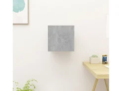 Móvel De Tv| Móvel de TV de parede 30,5x30x30 cm cimento PT777154 Cinzento