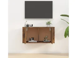 Hot Móvel de TV de parede 80x34,5x40 cm carvalho fumado PT457271 Castanho