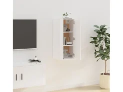Móvel De Tv* Móvel de TV de parede 40x34,5x80 cm PT962532 Branco