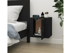 Outlet vidaxl Móvel de TV de parede 40x34,5x40 cm Preto