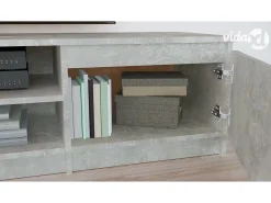 Online vidaxl Móvel de TV derivados de madeira concreto Cinzento