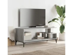 Móvel De Tv* Móvel de TV derivados madeira/aço revestido pó sonoma PT700167 Cinzento
