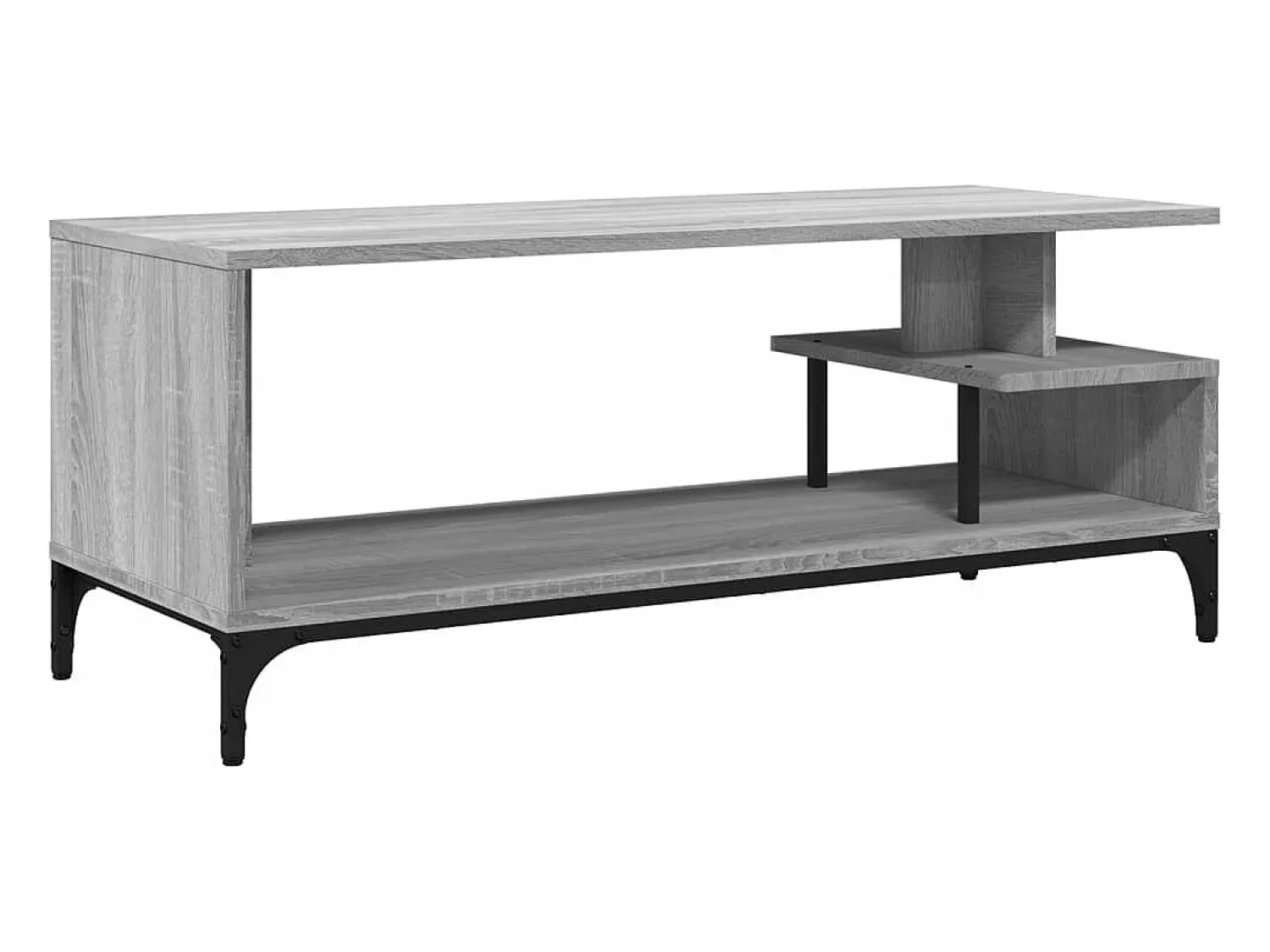 Móvel De Tv* Móvel de TV derivados madeira/aço revestido pó sonoma PT700167 Cinzento
