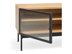 Móvel De Tv| Móvel de TV em carvalho 180x40 cm Natural claro