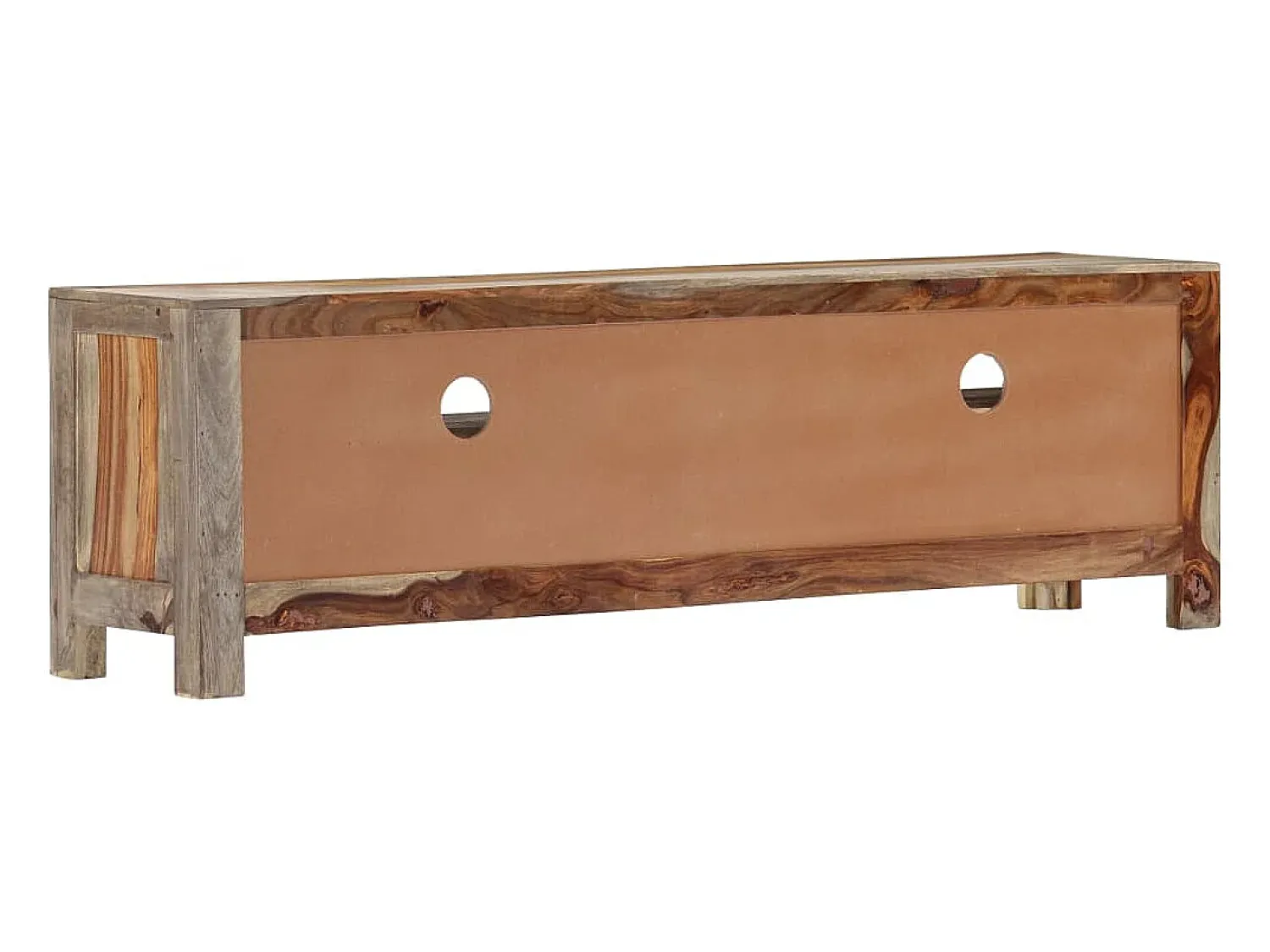 Móvel De Tv*vidaxl Móvel de TV em madeira de acácia maciça 130x30x40 cm Castanho