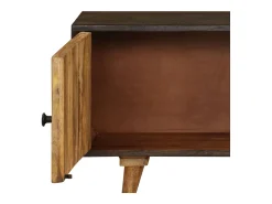 Móvel De Tv*vidaxl Móvel de TV em madeira de mangueira maciça 140x30x45 cm Natural claro