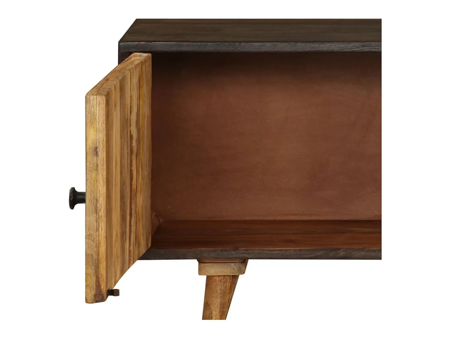 Móvel De Tv*vidaxl Móvel de TV em madeira de mangueira maciça 140x30x45 cm Natural claro