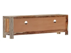 Móvel De Tv* Móvel de TV em madeira de sheesham maciça 130x30x40 cm PT945753 Castanho