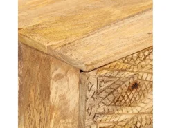 Móvel de TV em madeira de mangueira maciça 110x30x40 cm PT647002^ Móvel De Tv