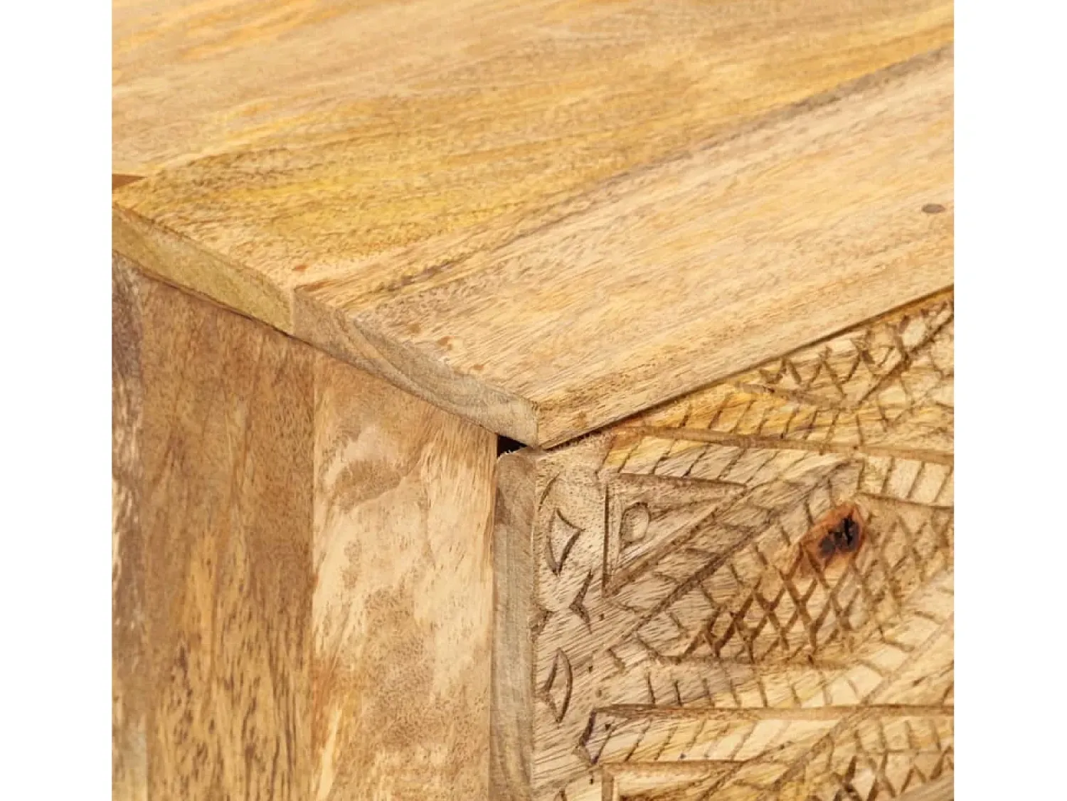 Móvel de TV em madeira de mangueira maciça 110x30x40 cm PT647002^ Móvel De Tv
