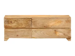 Móvel de TV em madeira de mangueira maciça 110x30x40 cm PT647002^ Móvel De Tv