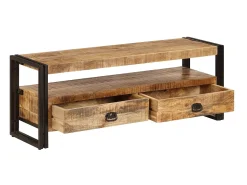 Online Móvel de TV em madeira de mangueira maciça 120x35x45 cm PT838703 Castanho