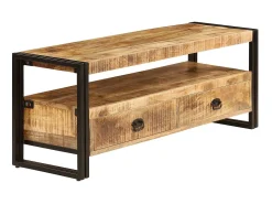 Online Móvel de TV em madeira de mangueira maciça 120x35x45 cm PT838703 Castanho