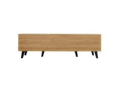 Móvel de TV em madeira e 170 x 40 x 50 cm, aparador com cinco compartimentos de arrumação e uma gaveta^ Móvel De Tv